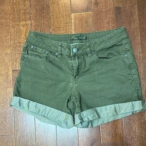 Prana Forest Green Jean Shorts